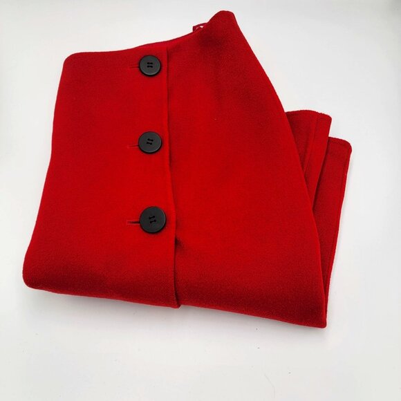 Talbots 100% Wool Wrap Skirt With Button Accents Size 10 - Picture 9 of 13